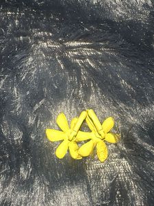 Yellow Flower Earrings
