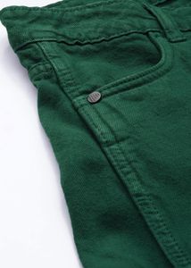 Green Wide-Leg Jeans