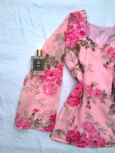 Floral Corset back kurti 🌷