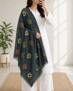 Embellished Floral Dupatta