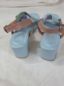 Colorful Block Heel Sandals