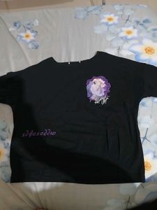 Black Graphic Print T-Shirt