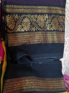 Kamal Sarees Zomato Foil Zig-Zag Saree