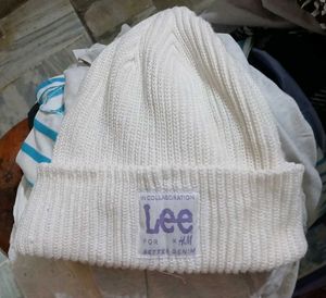 Lee x H&amp;M White Beanie