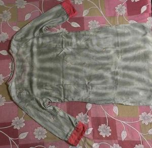 Elegant Floral Print Kurta