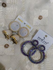 Set Of 2 Combo Earrings