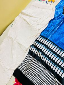 Vibrant Blue Printed Kurta with Trousers
