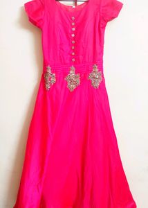 Hot Pink Embellished Dress