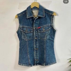Vintage Espirit Fitted Denim Shirt/vest