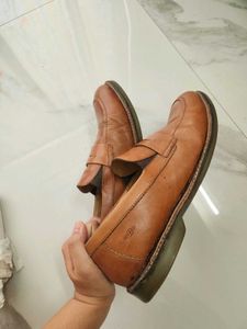 BATA - Men's Brown Leather Loafers