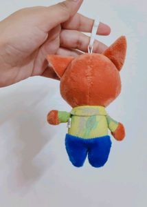 Cute Fox Plush Keychain Toy