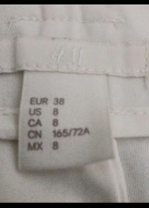 Cream Wide Leg Cropped Pants