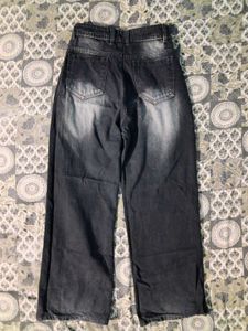 Y2K black stylish baggy jeans