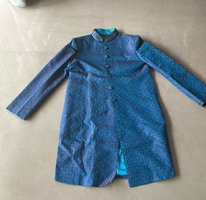 Men's Royal Blue Sherwani Kurta Set