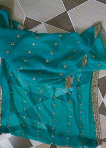 Turquoise Embroidered Kurta