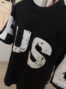 Graphic Print Black T-Shirt
