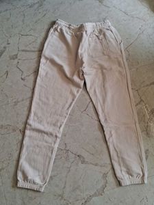 Comfortable Beige Jogger Pants