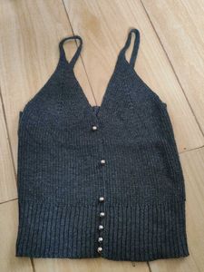 Chic Button-Front Knit Camisole