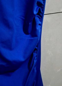 Royal Blue Ruched Dress