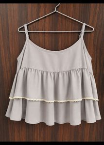 Chic Ruffled Cold Shoulder new with tag bust 40inc