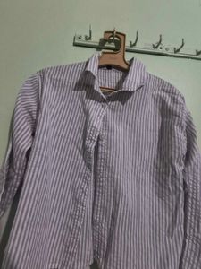 Striped Button-Up Shirt