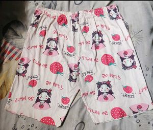Cute Strawberry  Pajama cutting Shorts