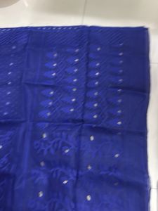 Elegant Blue Jamdani Saree