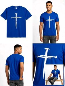 Men's Blue Graphic T-Shirt
