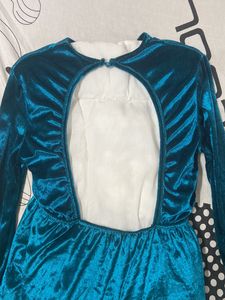 Velvet Teal Dress