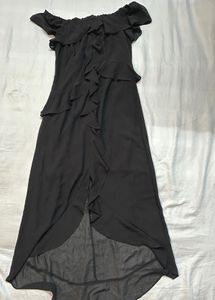 Chic Off-Shoulder Ruffled Maxi Dress