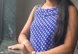 Blue Polka Dot Sleeveless Top