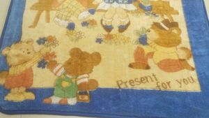 Vintage Teddy Bear Blanket