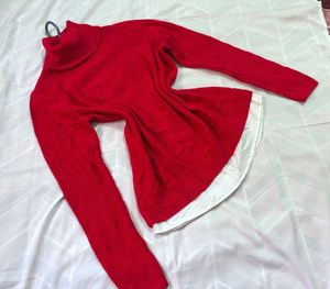 💟Original Spirit Red Turtleneck Sweater M