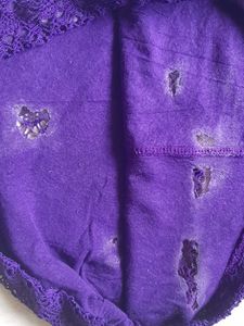Purple Lace Sheer Top( with invisible flaws)