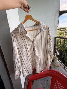 Striped Button-Up Shirt