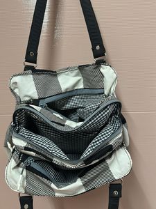 Plaid shoulder bag