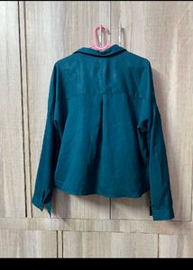 Teal Button-Up Shirt