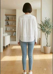 Classic White Long Sleeve Top
