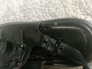 Black Buckle Strap platform Sandals
