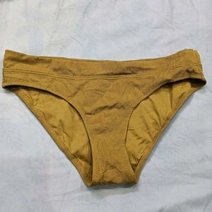 🤎 Textured Mustard Bikini Bottom