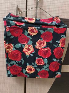 Red Roses Sexy Forever 21 Short Skirt