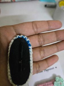 Handmade Crochet Hair Clips Set