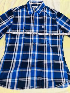Ucla Men's Plaid Long Sleeve Checked Shirt