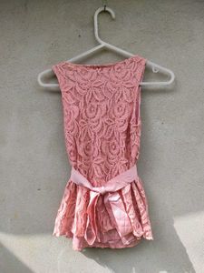 Vintage Y2k Pink Lace Ruffle Tank Top