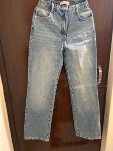 ZARA Light Wash Wide Leg Jeans