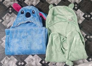 Cute Hooded Blanket for Kids
