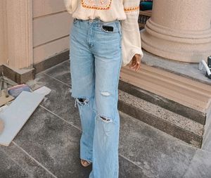 90's Wide Legs Light Wash Jeans