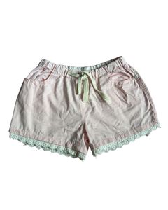 Lolita Pink Lace Trim Shorts