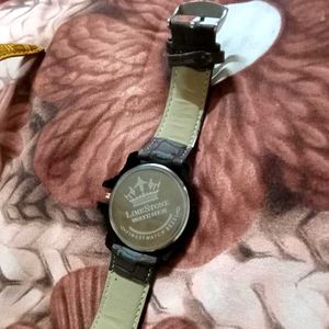 Men's Analog Watch with Brown Strap
