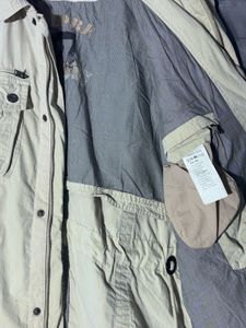 Men's Beige Casual long Jacket